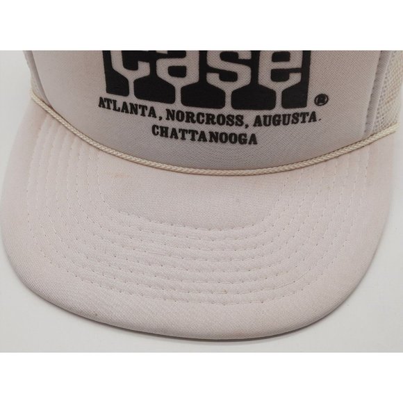 Vintage Case Snapback Trucker Cap Hat USA  White. Atlanta Chattanooga. Otto Cap - Picture 7 of 9